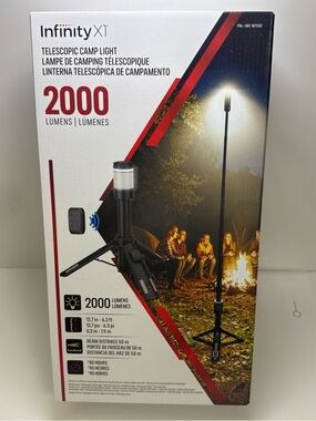 NFINITY Telescopic Camp Light - Black/Gray - 2000 Lumens
